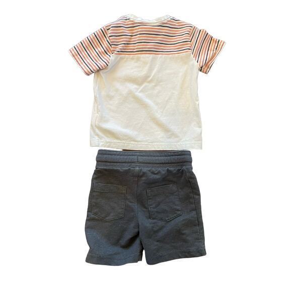 Tommy Bahama Toddler Boy, Set of 2 Short Sleeve Graphic Tee & Short Outfits - Picture 8 of 10